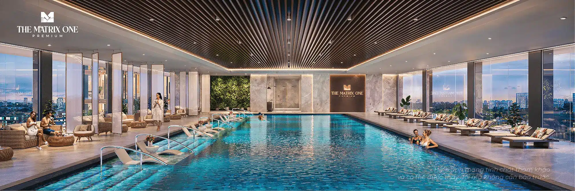 Hồ bơi trong nhà tiêu chuẩn resort 5 sao với tầm nhìn thành phố. Không gian thư giãn sang trọng, nơi cư dân tận hưởng những phút giây bình yên tuyệt đối Hồ bơi trong nhà tiêu chuẩn resort 5 sao với tầm nhìn thành phố. Không gian thư giãn sang trọng, nơi cư dân tận hưởng những phút giây bình yên tuyệt đối