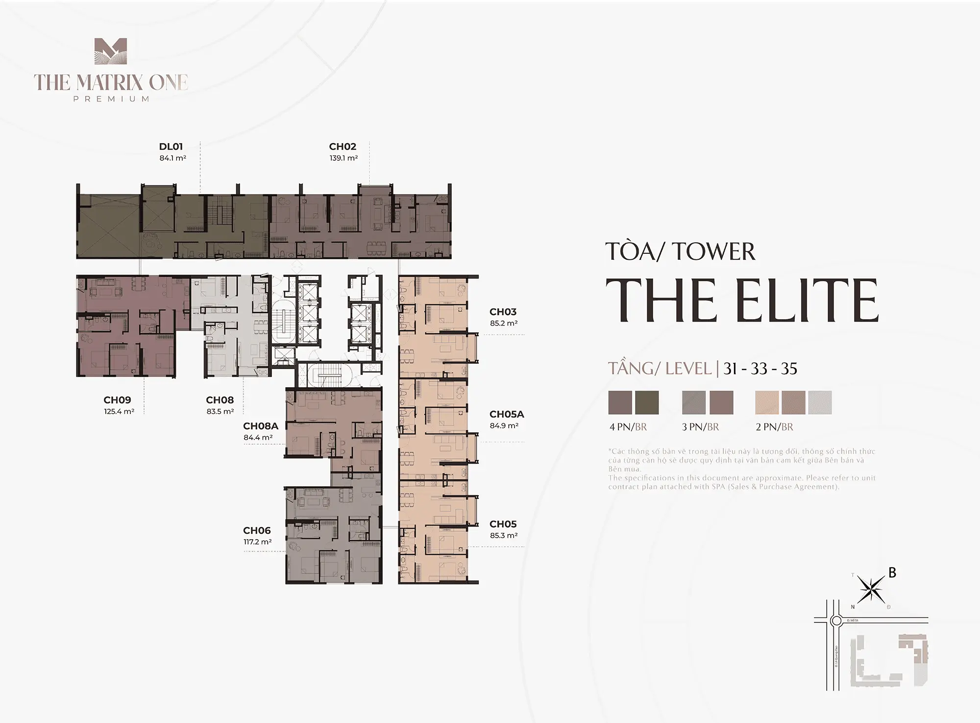Mặt bằng điển hình Tầng 31, 33, 35 tòa The Elite tại dự án The Matrix One Premium của chủ đầu tư MIK Group Mặt bằng điển hình Tầng 31, 33, 35 tòa The Elite tại dự án The Matrix One Premium của chủ đầu tư MIK Group