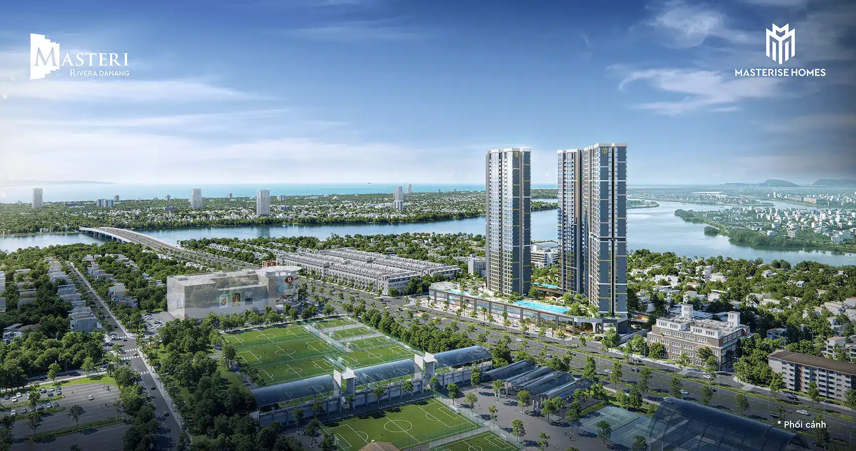 Khu căn hộ Masteri Rivera Đà Nẵng: Nơi nhịp sống hiện đại hòa cùng thiên nhiên tươi đẹp.