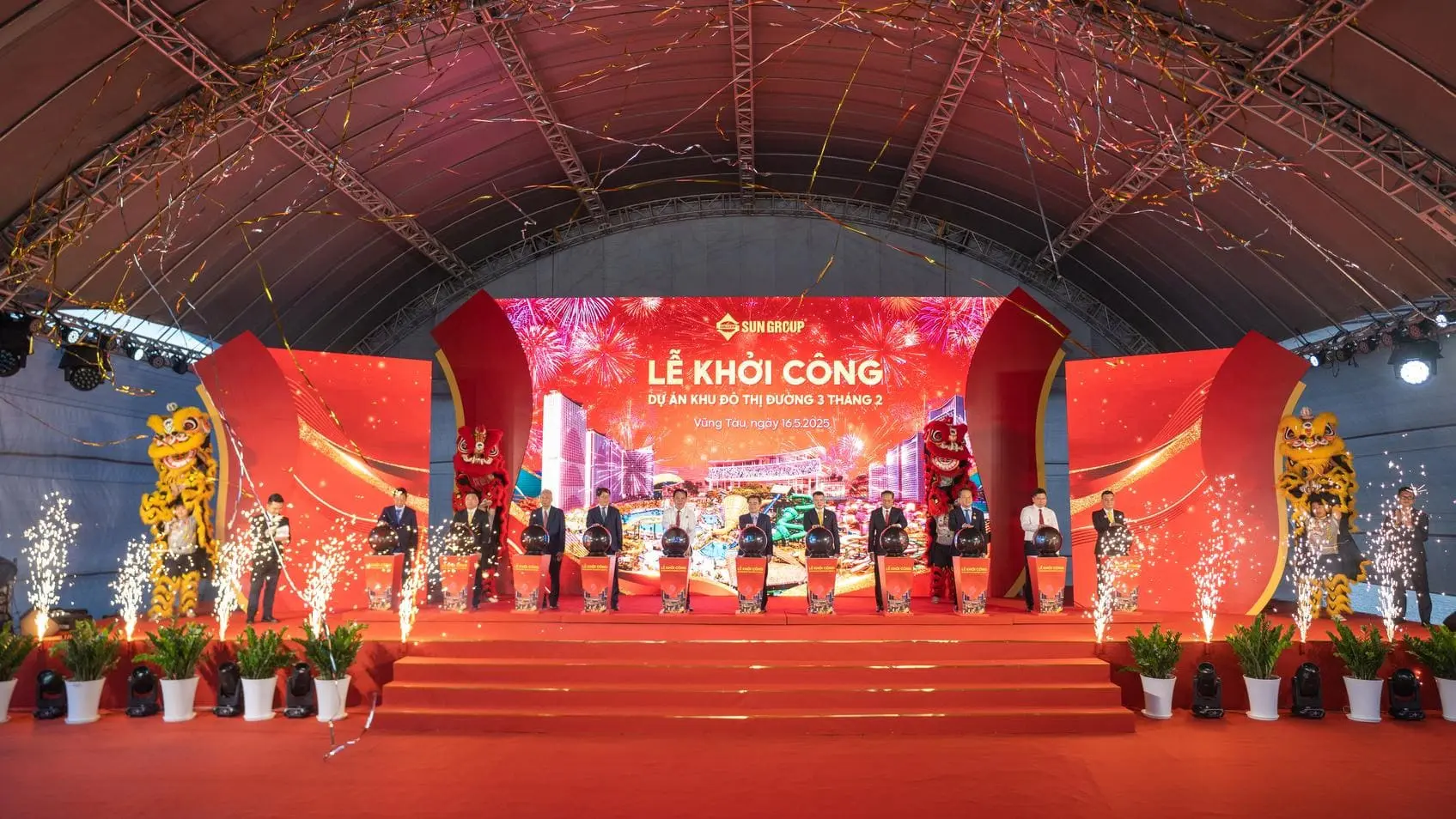 Lễ khởi công Dự án Blanca City, biểu tượng sống mới tại Vũng Tàu, do Sun Group phát triển.