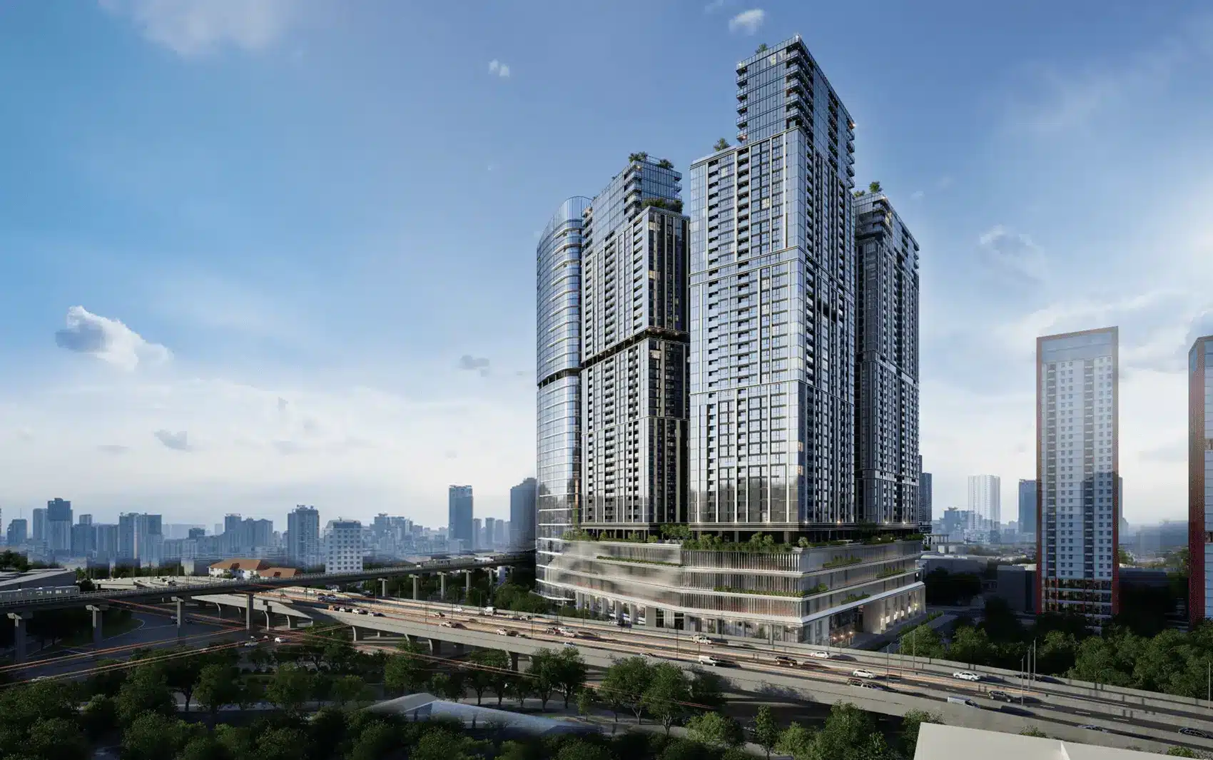 Phối cảnh dự án Sun Group Cầu Giấy tại ngã tư Phạm Hùng – Xuân Thủy, Hà Nội.