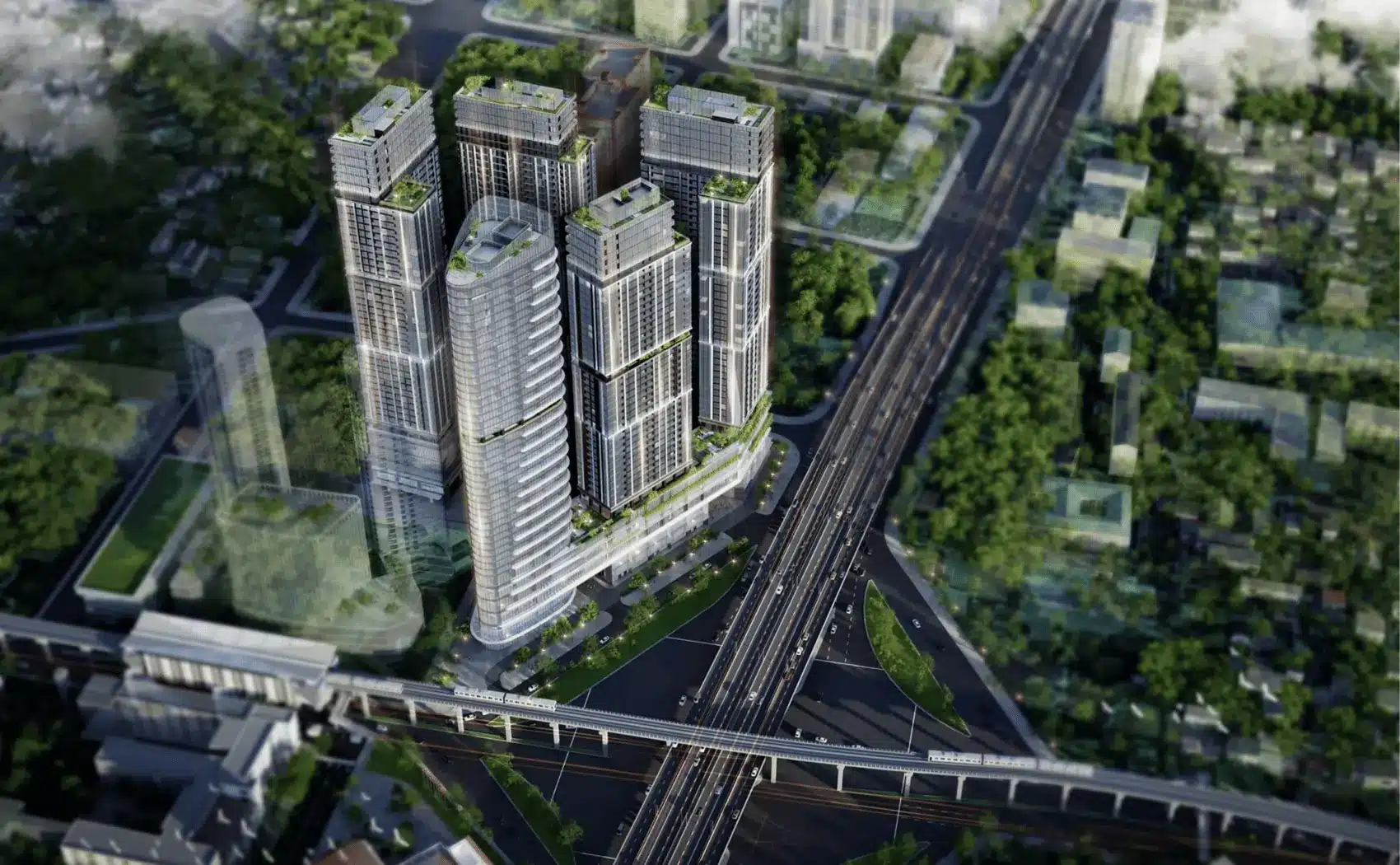 Sun Group Cầu Giấy – Biểu tượng sống hiện đại tại vị trí “kim cương”, giao thoa của Phạm Hùng và Xuân Thủy, Hà Nội.