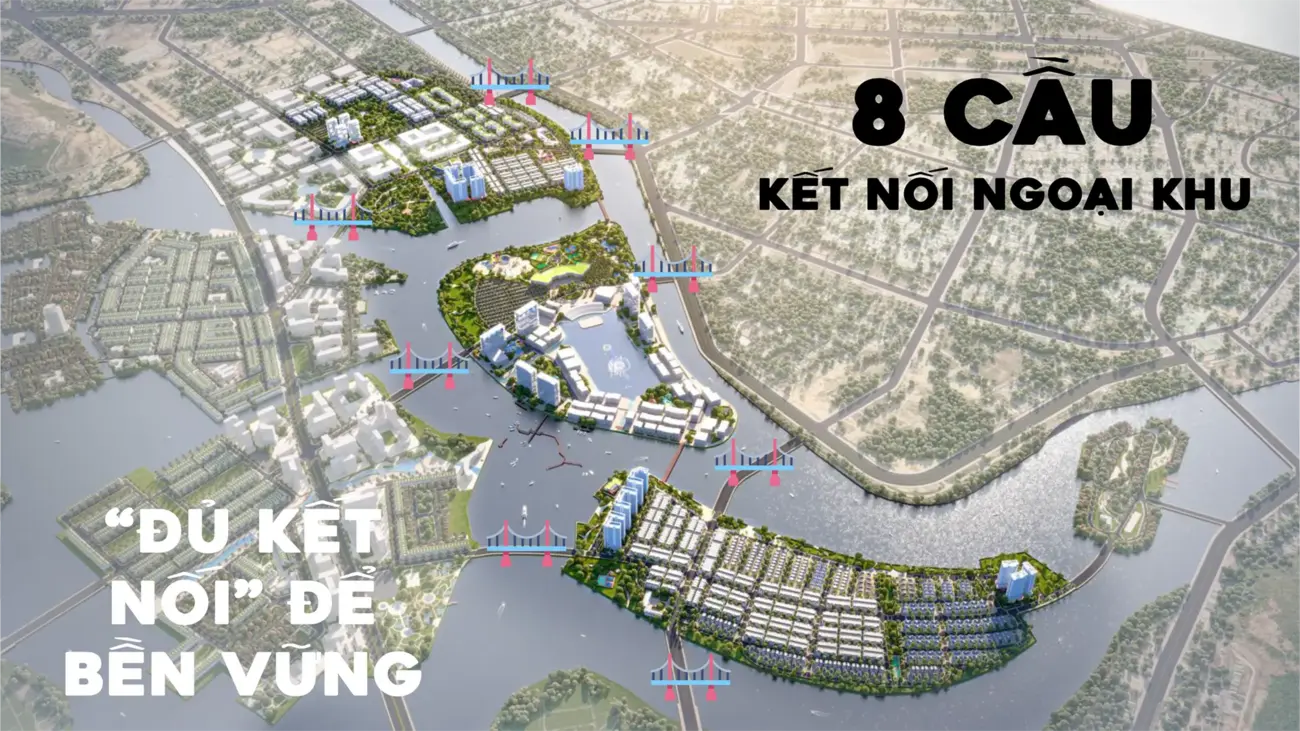 8 cây cầu kết nối giúp khu vực phát triển bền vững và hiện đại.